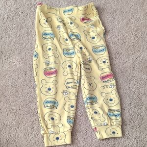 Disney Yellow Winnie the Pooh  Bottoms